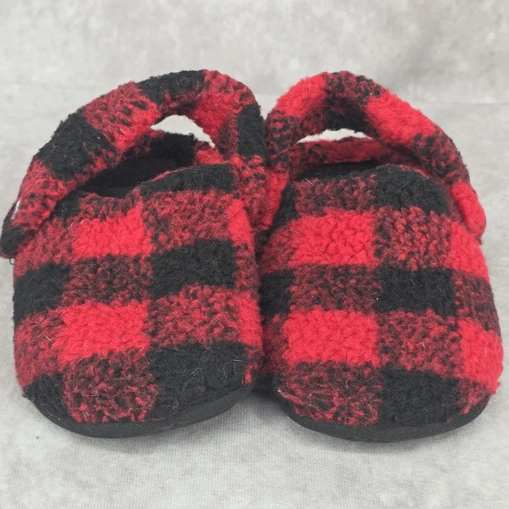Crocs Little Kids Classic Cozzzy Slippers Buffalo Plaid Size C9